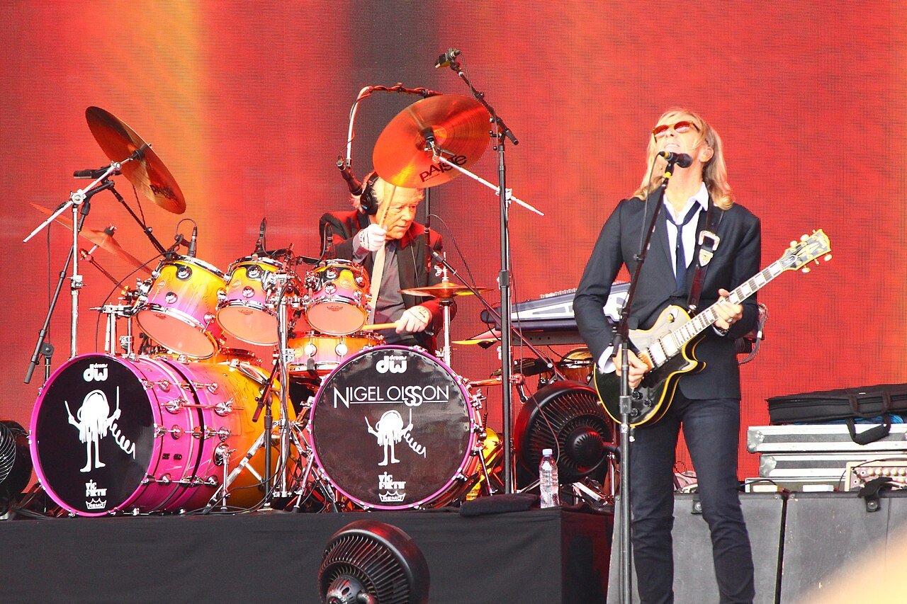 Elton John performing at Festival des Vieilles Charrues in 2014